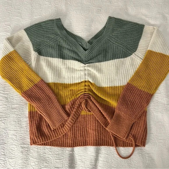 Multicolor V-Neck Sweater - Picture 1 of 6